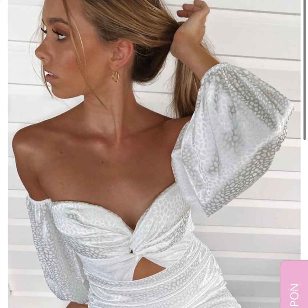 Hussh and Co White Mini Dress